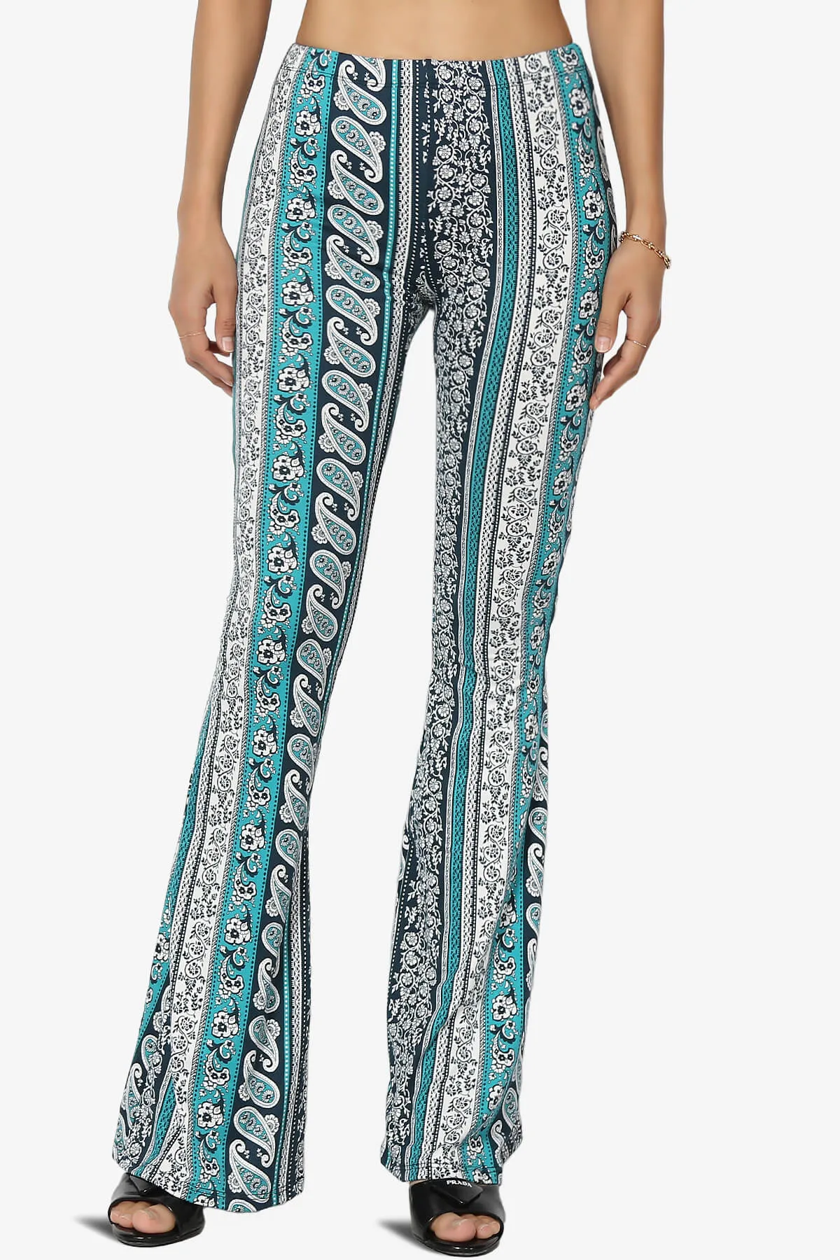Mumu Tribal Jersey Flare Pants