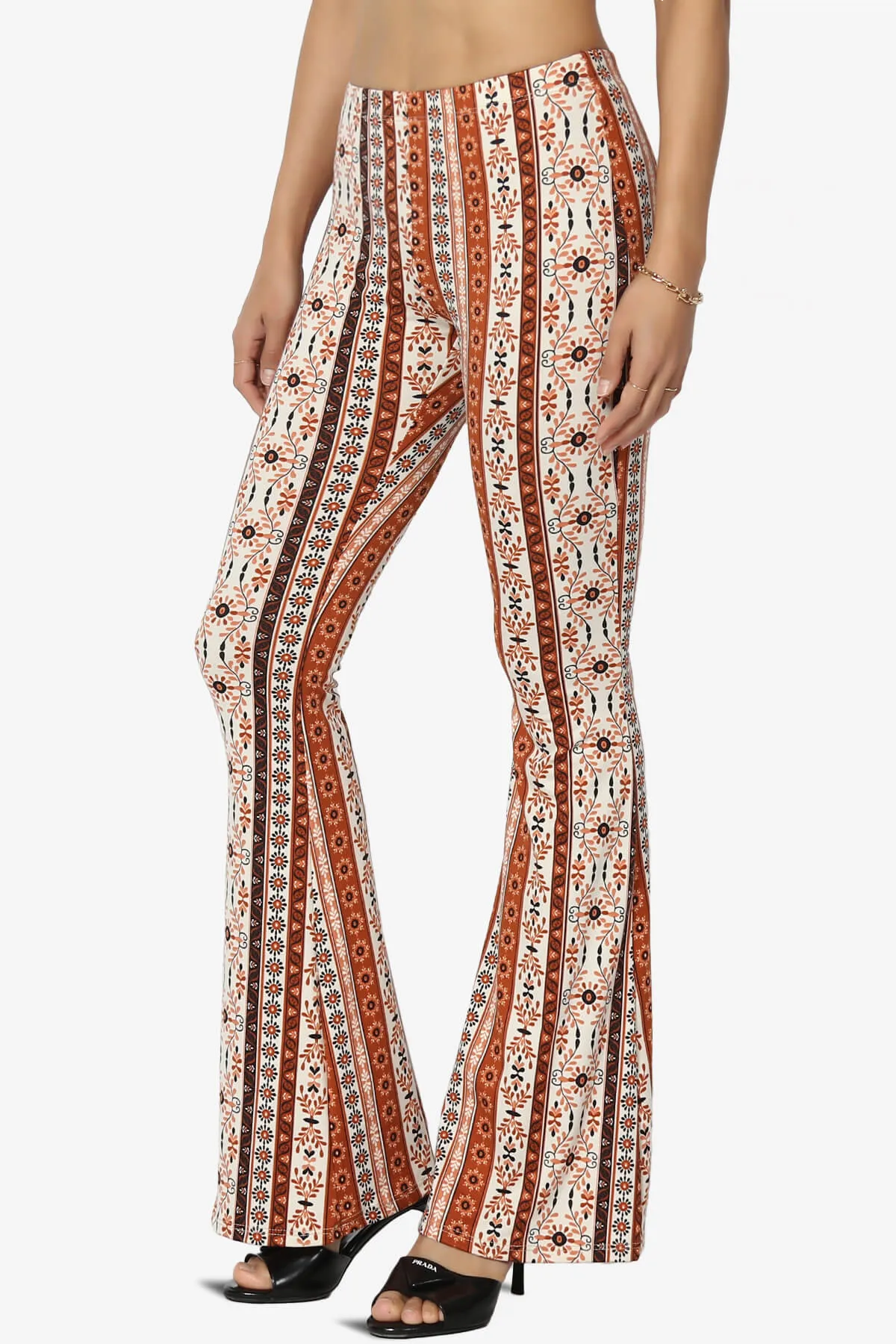 Mumu Tribal Jersey Flare Pants