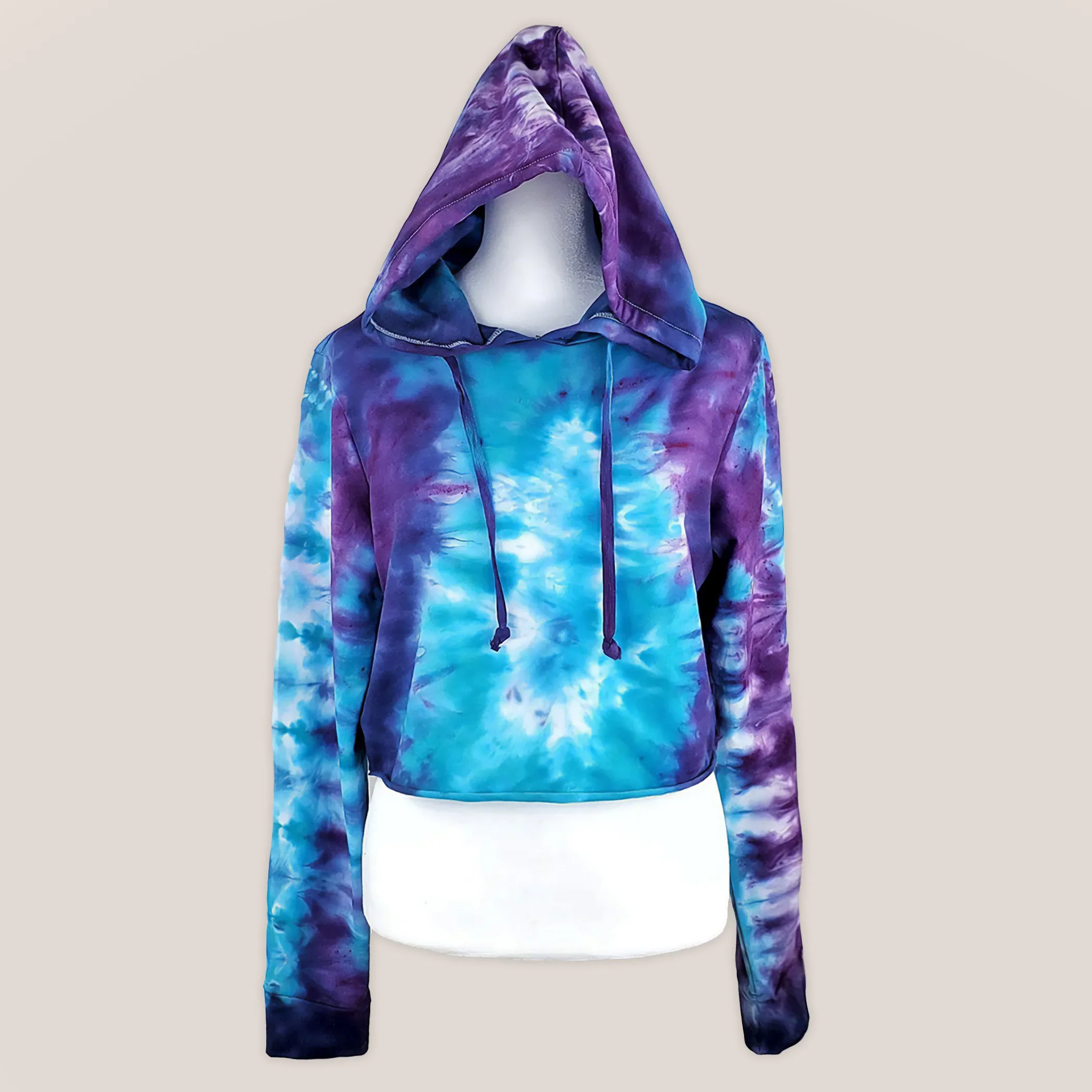 Mystic Tie Dye Hoodie Crop Top