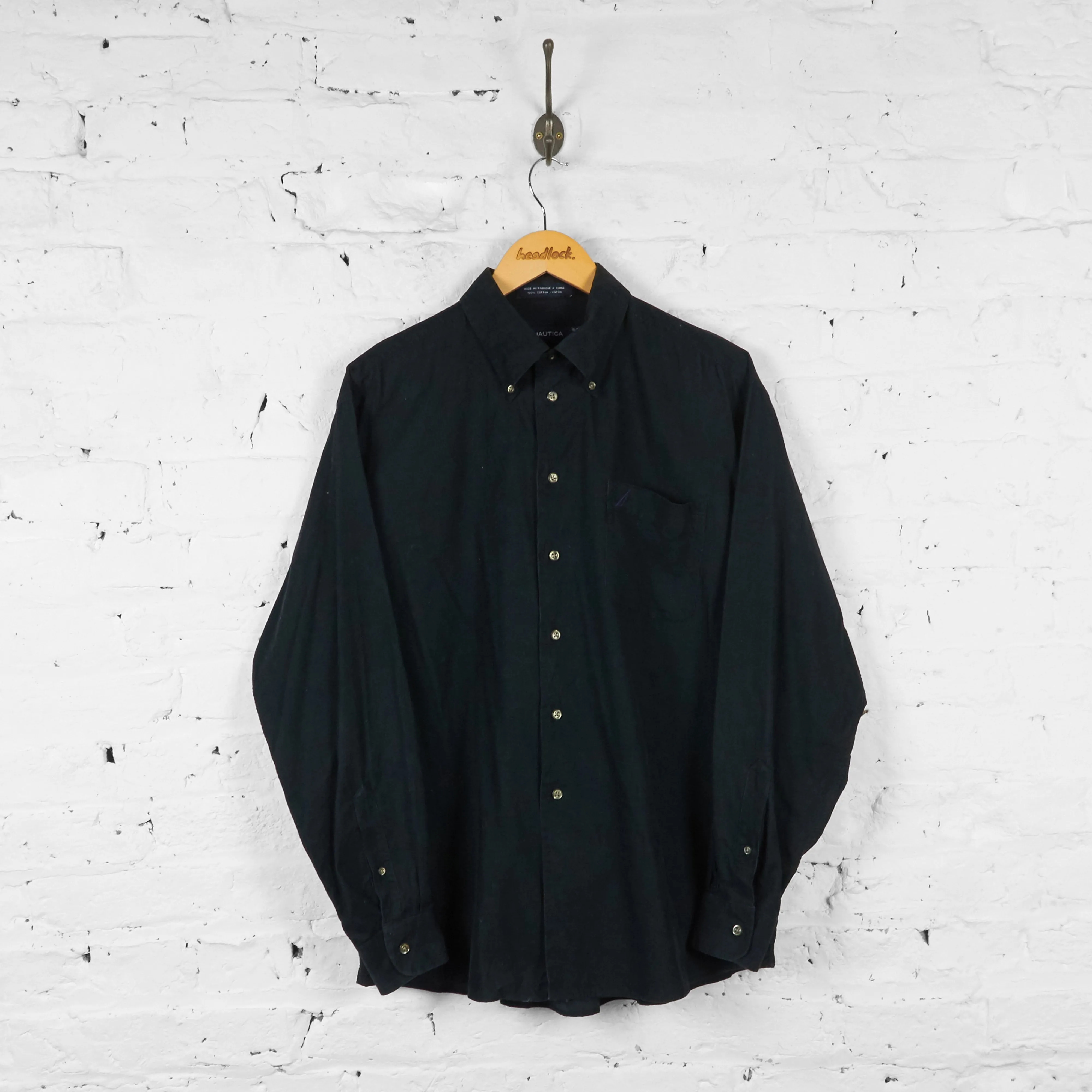 Nautica Corduroy Shirt - Black - L