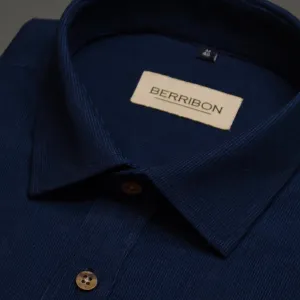 Navy Blue - Corduroy Shirt