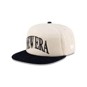 New Era Branded Paragon Corduroy Chrome White 9FIFTY Split Panel Snapback Hat