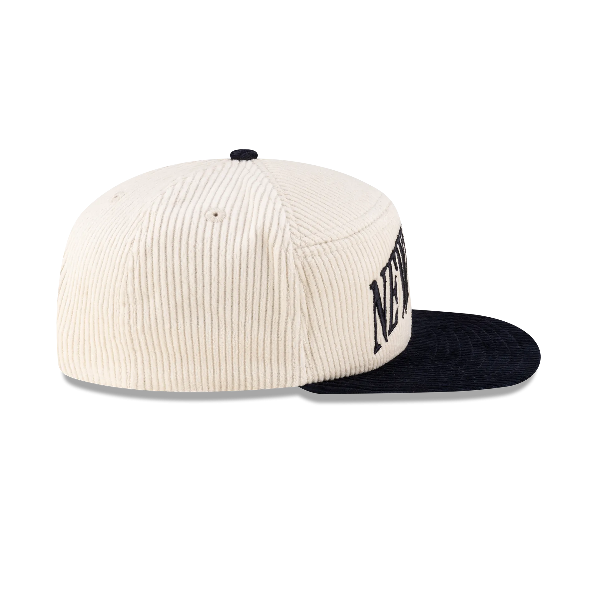 New Era Branded Paragon Corduroy Chrome White 9FIFTY Split Panel Snapback Hat