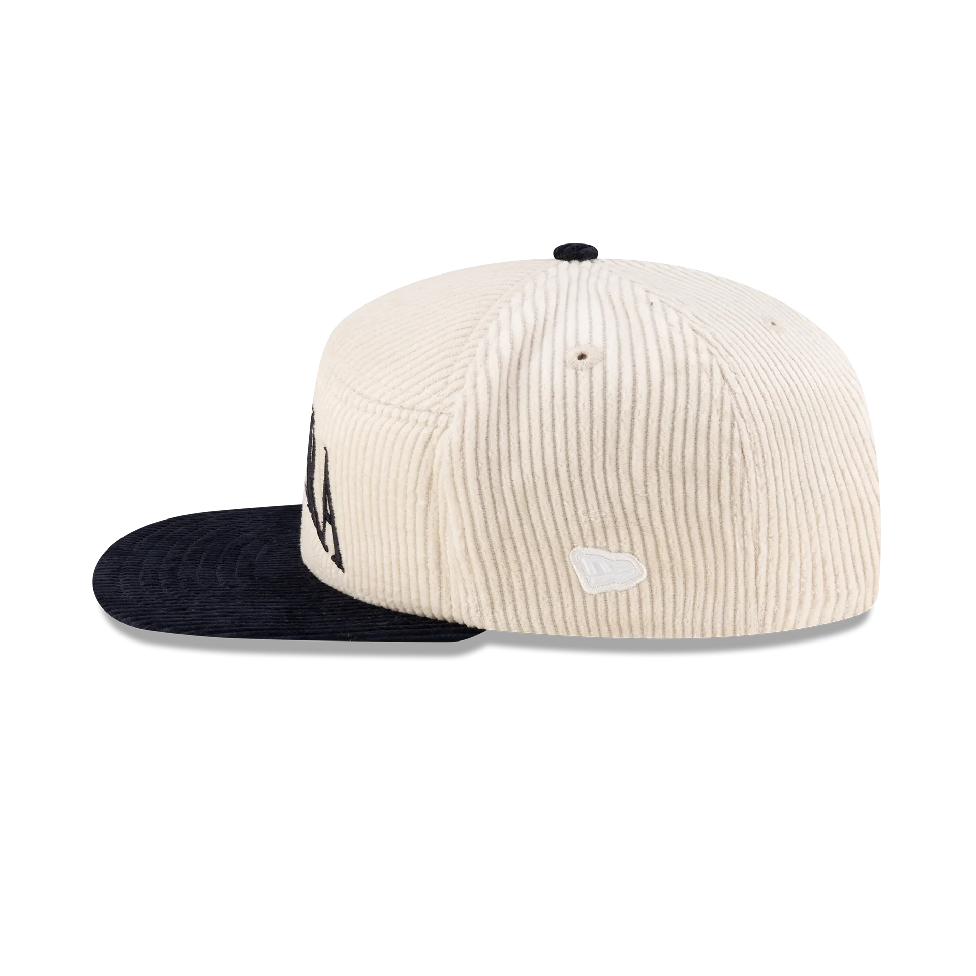 New Era Branded Paragon Corduroy Chrome White 9FIFTY Split Panel Snapback Hat