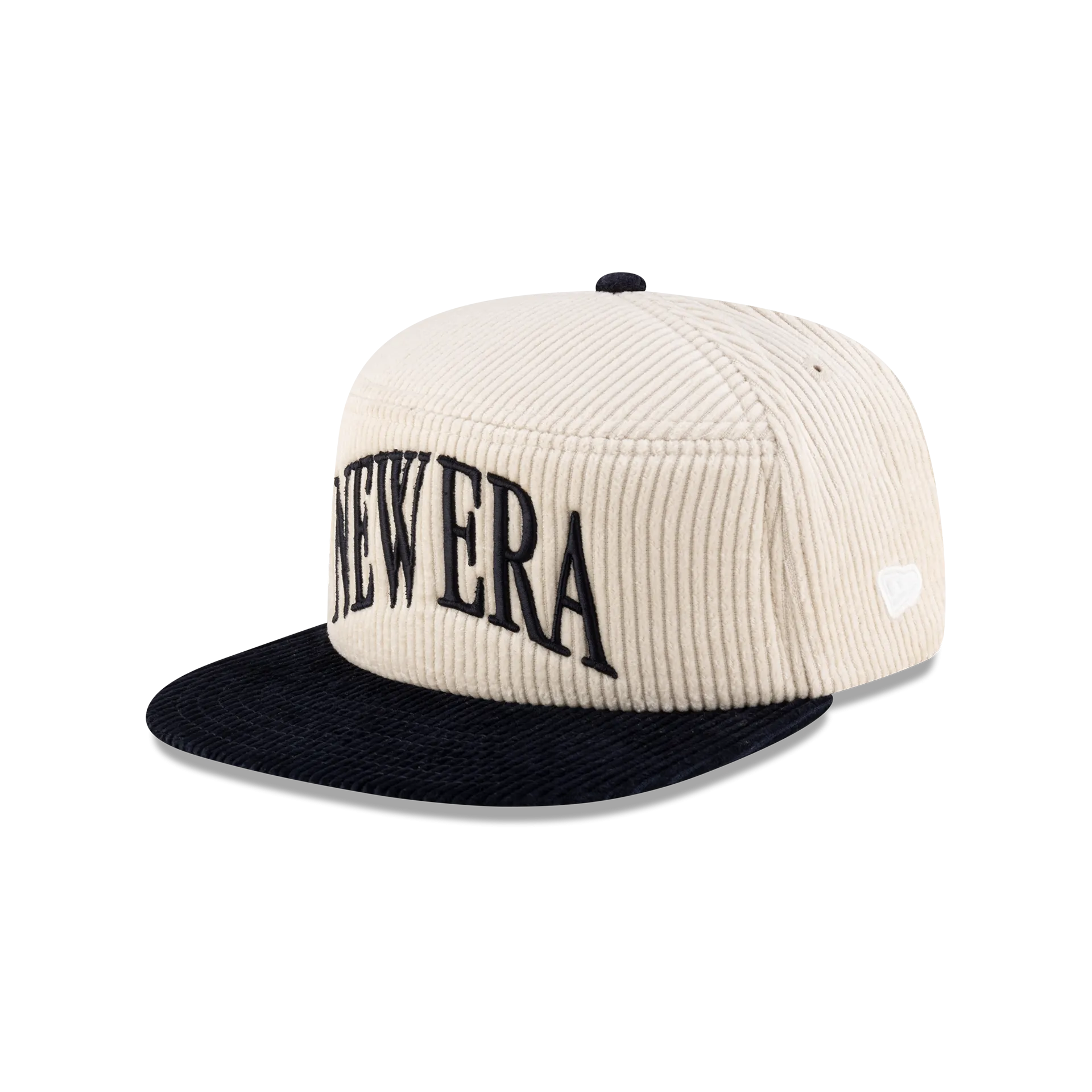 New Era Branded Paragon Corduroy Chrome White 9FIFTY Split Panel Snapback Hat