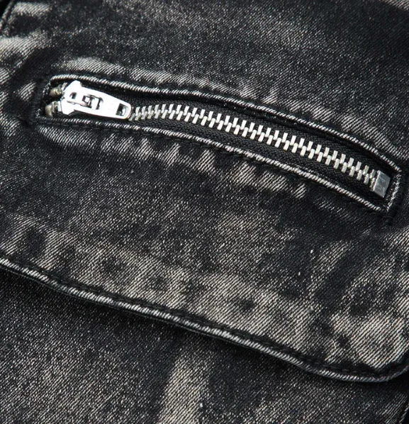 NEW MIcas V-waist Buckle Flap Pocket Denim Cargo Skirt, Dark Grey, Sz 2XL, Retails $78