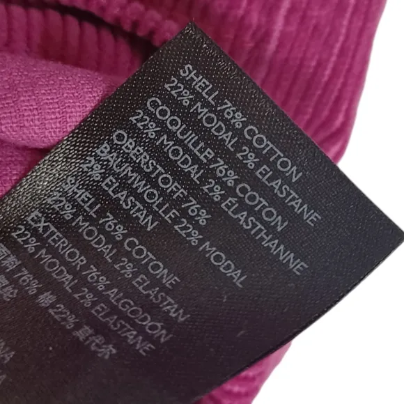 NEW PILCRO ANTHROPOLOGIE Magenta Pink Corduroy Button Fly Pencil Skirt 14