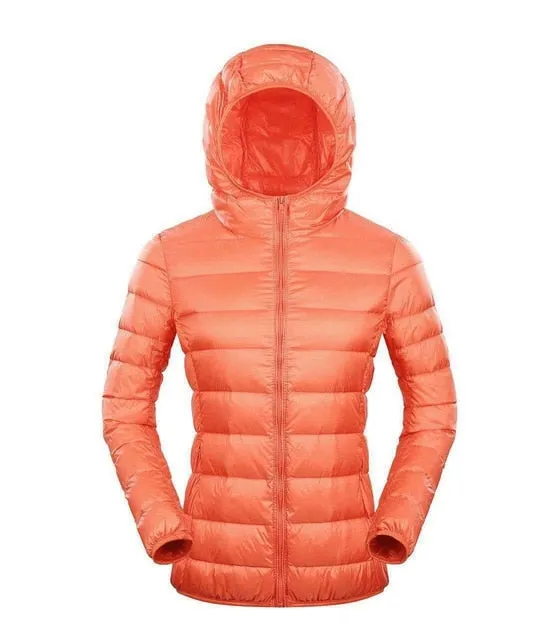 NewBang Brand 7XL 8XL Down Jacket Women Hooded Ultra Light Down Jacket Women Plus Feather Winter Thin Warm Windbreaker Coats
