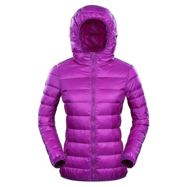 NewBang Brand 7XL 8XL Down Jacket Women Hooded Ultra Light Down Jacket Women Plus Feather Winter Thin Warm Windbreaker Coats