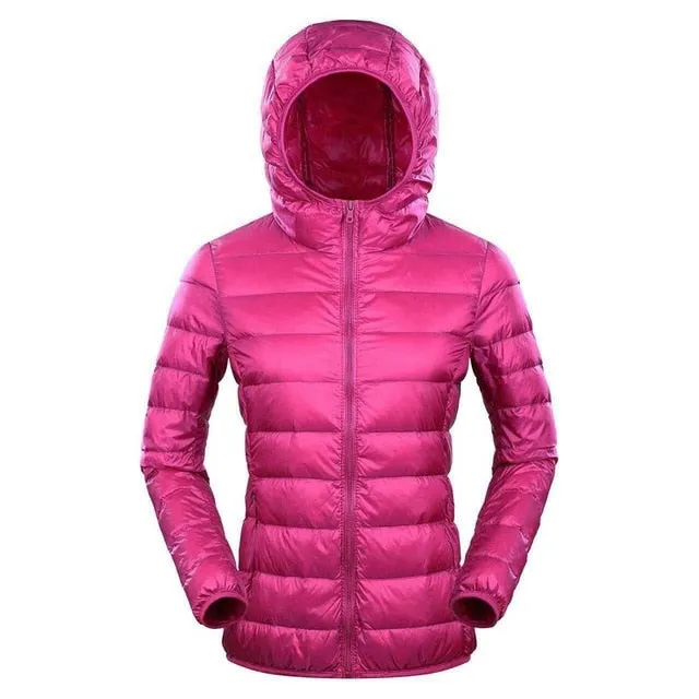 NewBang Brand 7XL 8XL Down Jacket Women Hooded Ultra Light Down Jacket Women Plus Feather Winter Thin Warm Windbreaker Coats