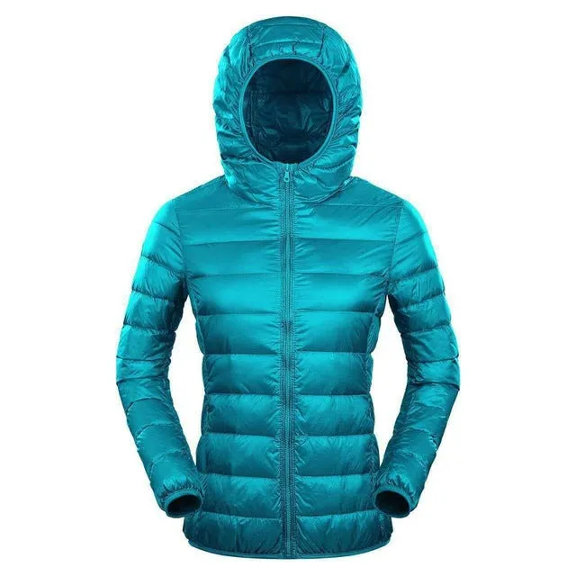 NewBang Brand 7XL 8XL Down Jacket Women Hooded Ultra Light Down Jacket Women Plus Feather Winter Thin Warm Windbreaker Coats