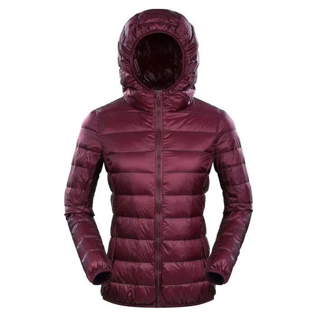 NewBang Brand 7XL 8XL Down Jacket Women Hooded Ultra Light Down Jacket Women Plus Feather Winter Thin Warm Windbreaker Coats