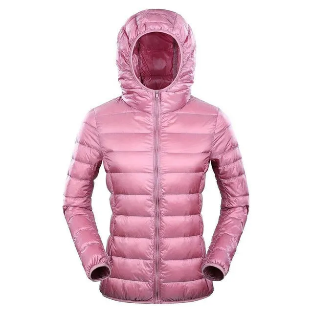 NewBang Brand 7XL 8XL Down Jacket Women Hooded Ultra Light Down Jacket Women Plus Feather Winter Thin Warm Windbreaker Coats