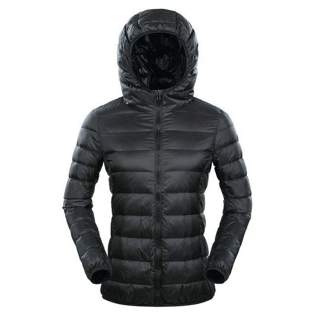 NewBang Brand 7XL 8XL Down Jacket Women Hooded Ultra Light Down Jacket Women Plus Feather Winter Thin Warm Windbreaker Coats