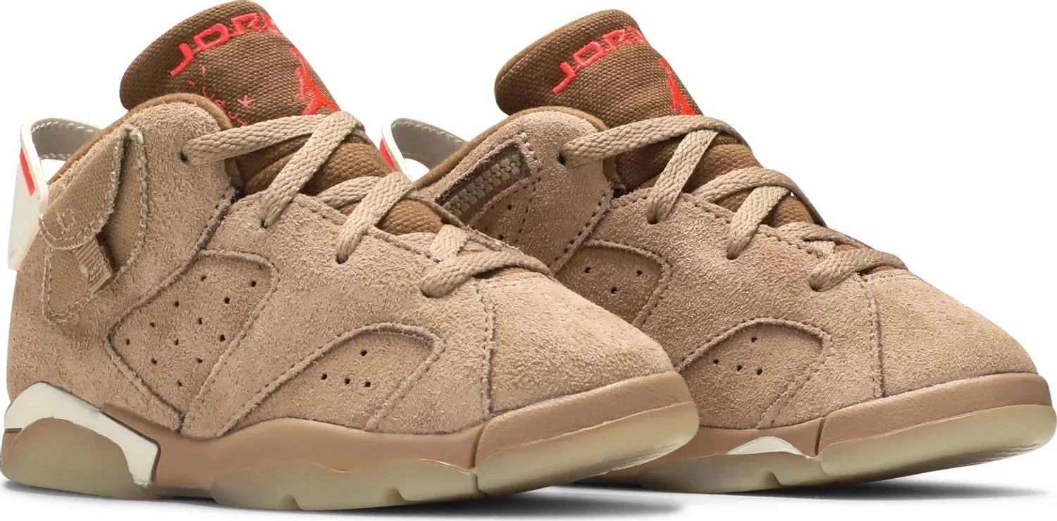 Nike Jordan 6 Retro Travis Scott British Khaki Kids (TD) DH0692-200
