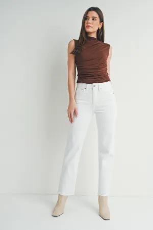 Nina White Denim