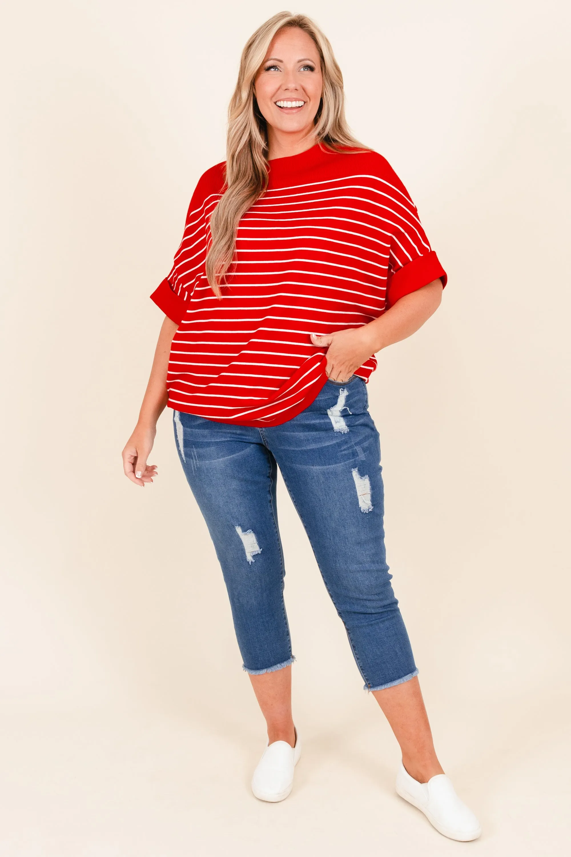 No Matter What Capris, Medium Wash