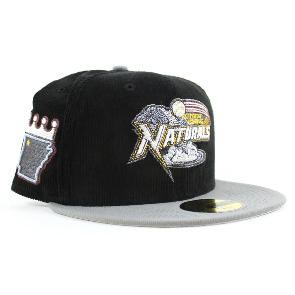 NORTHWESTERN ARKANSAS NATURALS New Era 59Fifty Fitted Hat (Corduroy Misty Morning and Gray Under Brim)