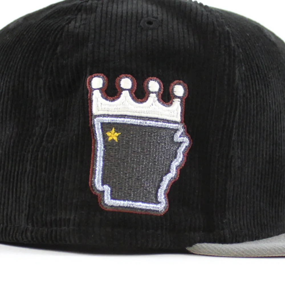 NORTHWESTERN ARKANSAS NATURALS New Era 59Fifty Fitted Hat (Corduroy Misty Morning and Gray Under Brim)