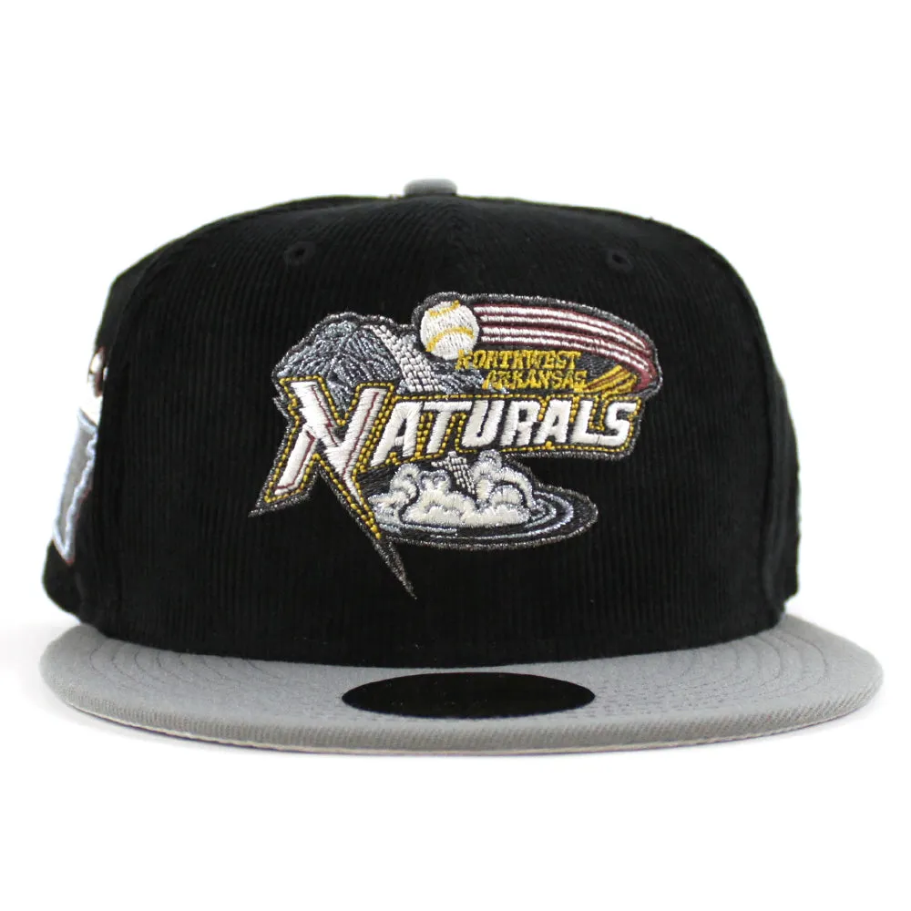 NORTHWESTERN ARKANSAS NATURALS New Era 59Fifty Fitted Hat (Corduroy Misty Morning and Gray Under Brim)