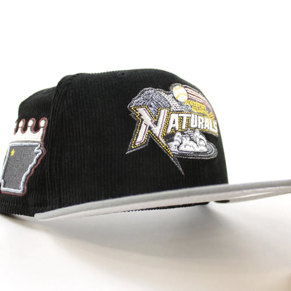 NORTHWESTERN ARKANSAS NATURALS New Era 59Fifty Fitted Hat (Corduroy Misty Morning and Gray Under Brim)