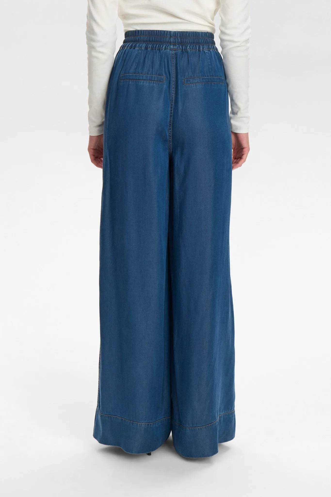 NUMIAMI PANTS - Medium Blue Denim