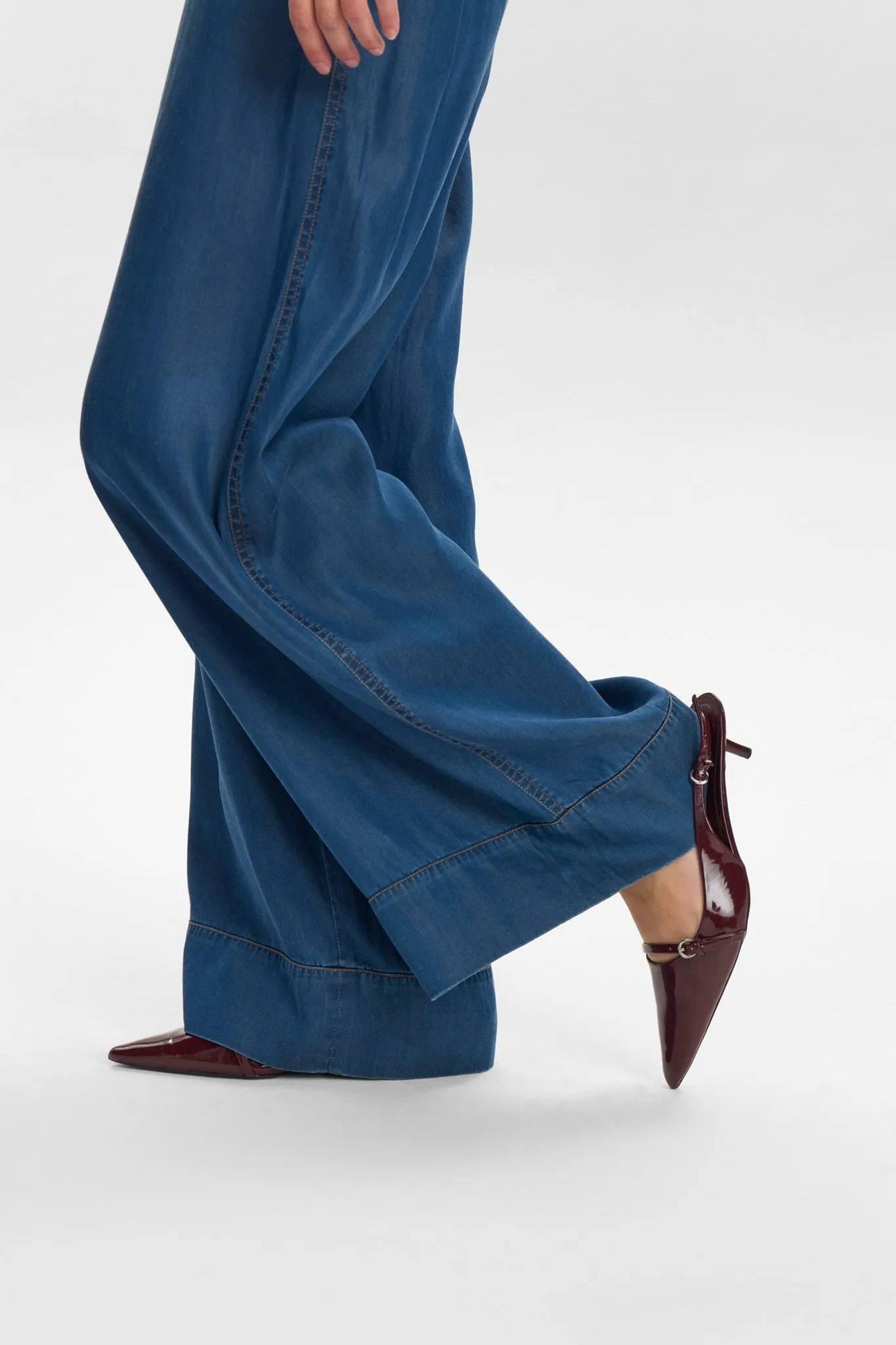 NUMIAMI PANTS - Medium Blue Denim