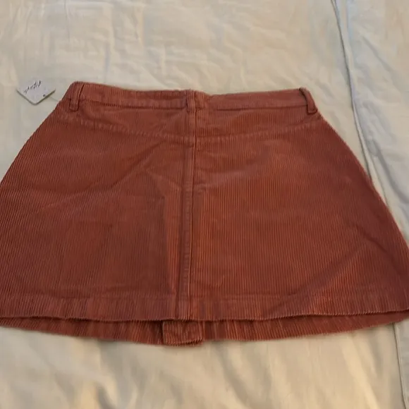 NWT Free People | Ray Cord Mini Skirt in Myrrh | Size 8