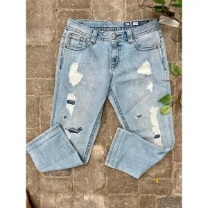 NWT Miss Me high rise boyfriend Capri jeans size 27