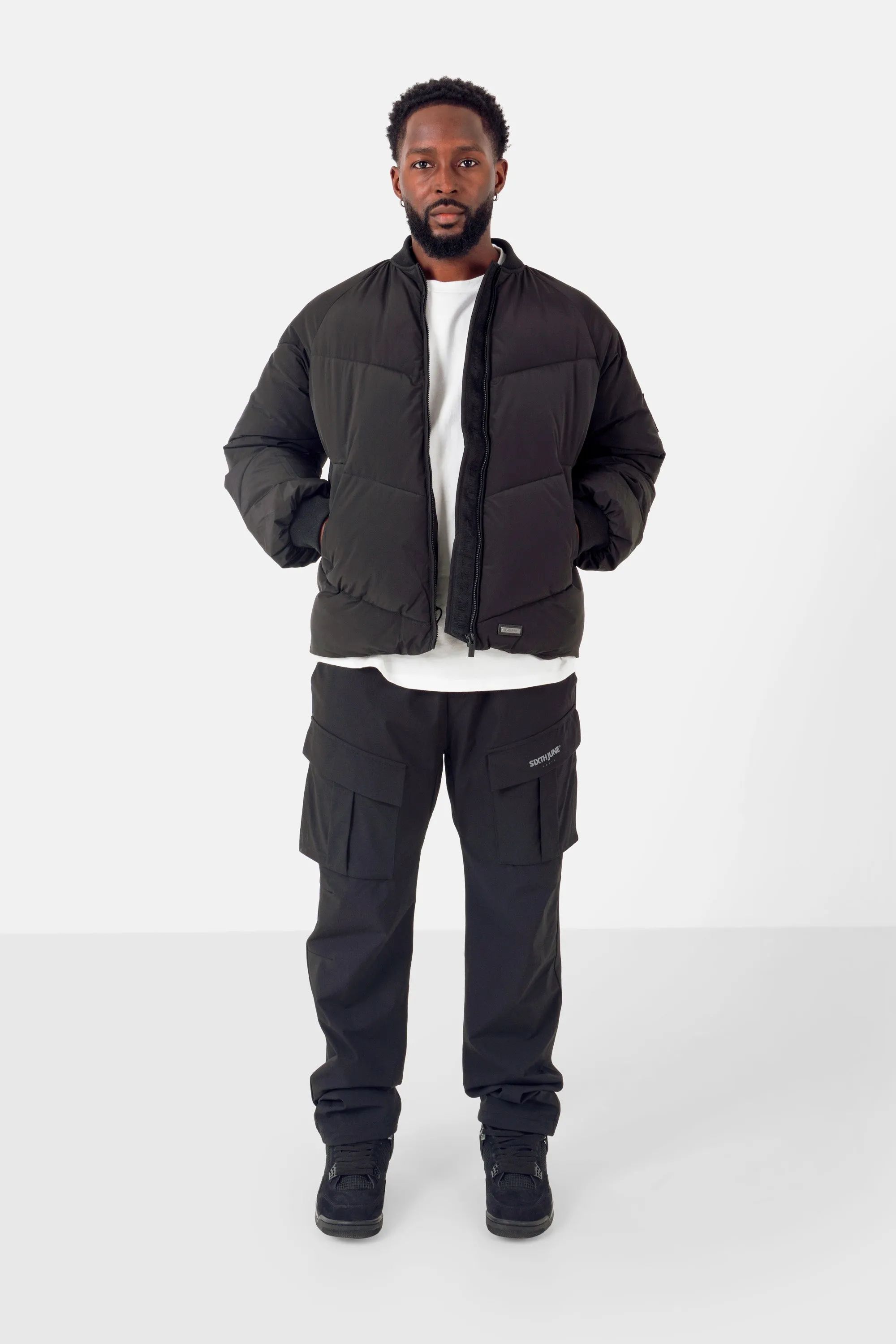 NYLON TECH PANTS 25150-BLAC