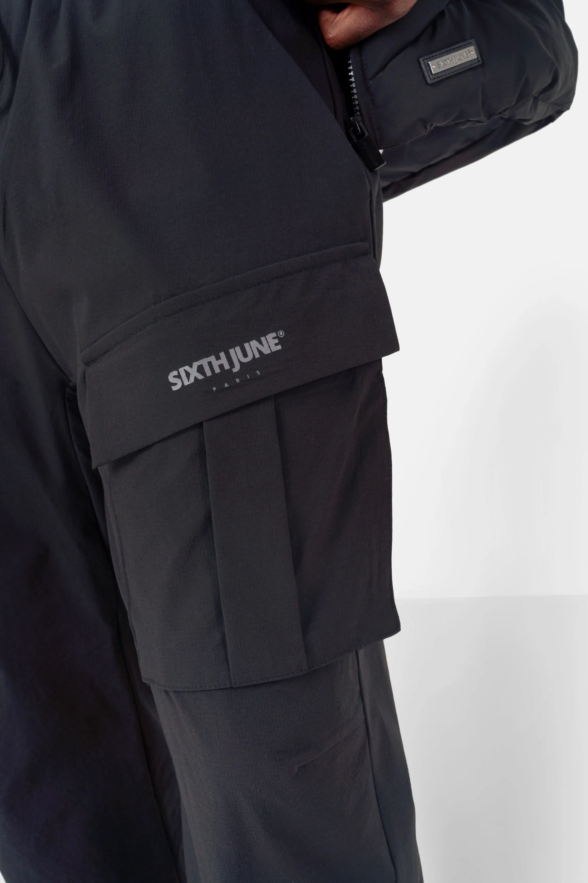 NYLON TECH PANTS 25150-BLAC