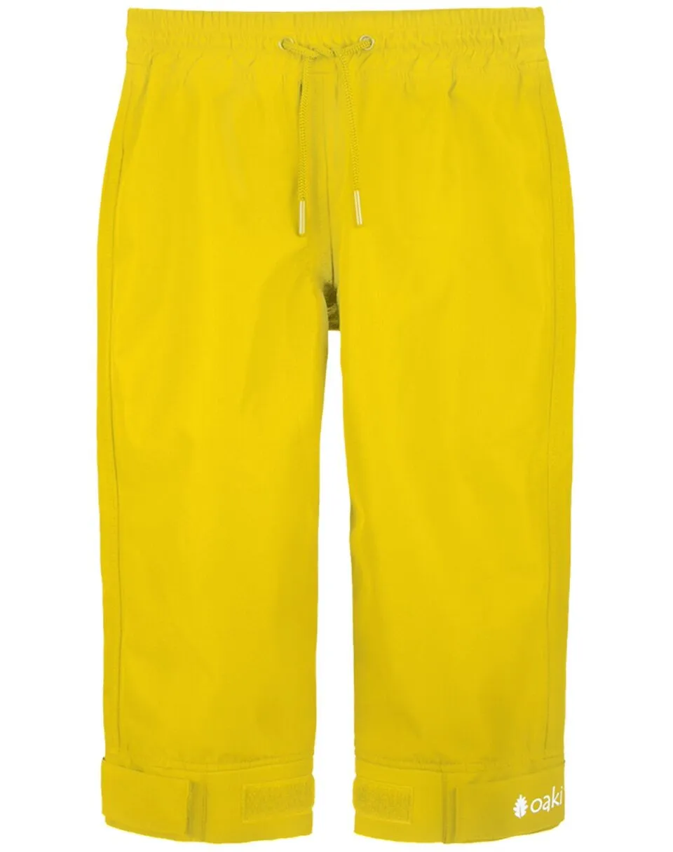 Oakiwear Kids Waterproof Rain Pants Boys Girls, Classic Yellow