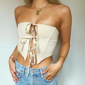 Oakleigh Lace Up Corset Bustier