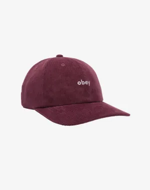 Obey Corduroy 6 Panel Strapback