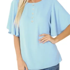 Ocean Wave Short Sleeve Top | Cottage Beach