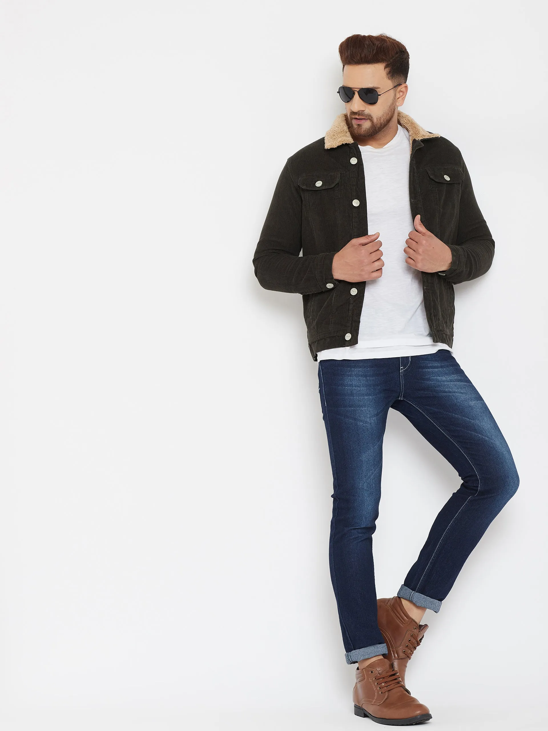 Olive Corduroy Jacket