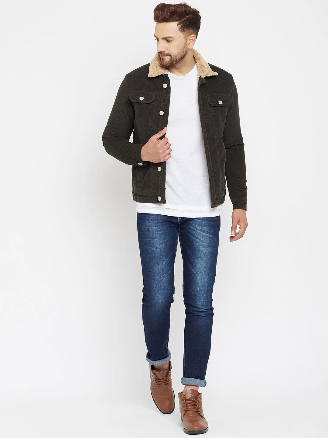 Olive Corduroy Jacket