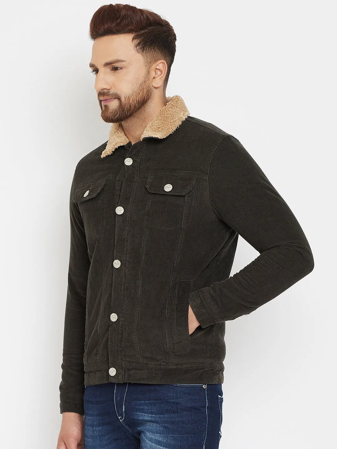 Olive Corduroy Jacket