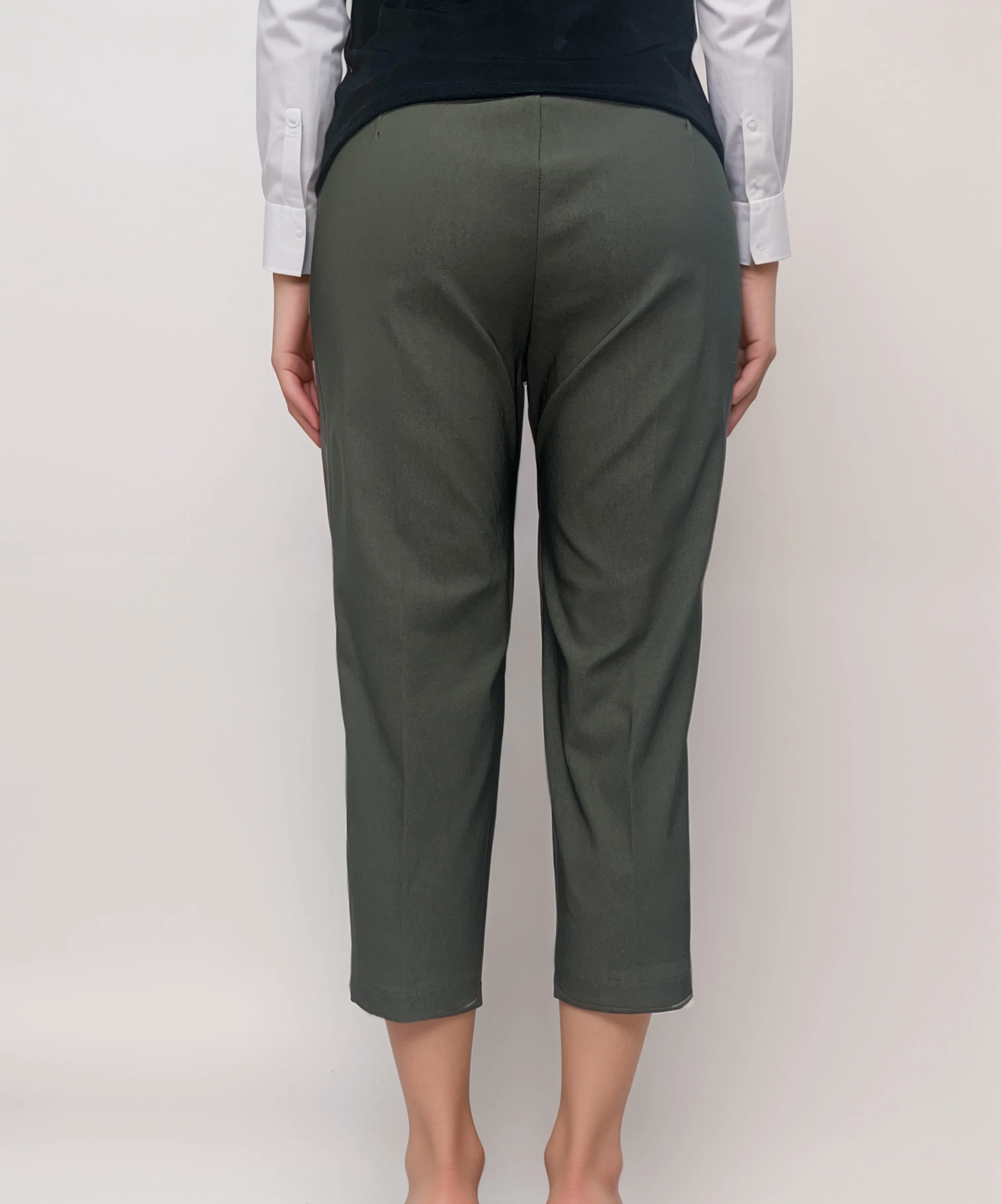 Olive Stretch Capri