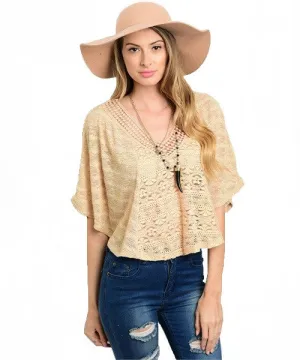 Open Knit Crop Top