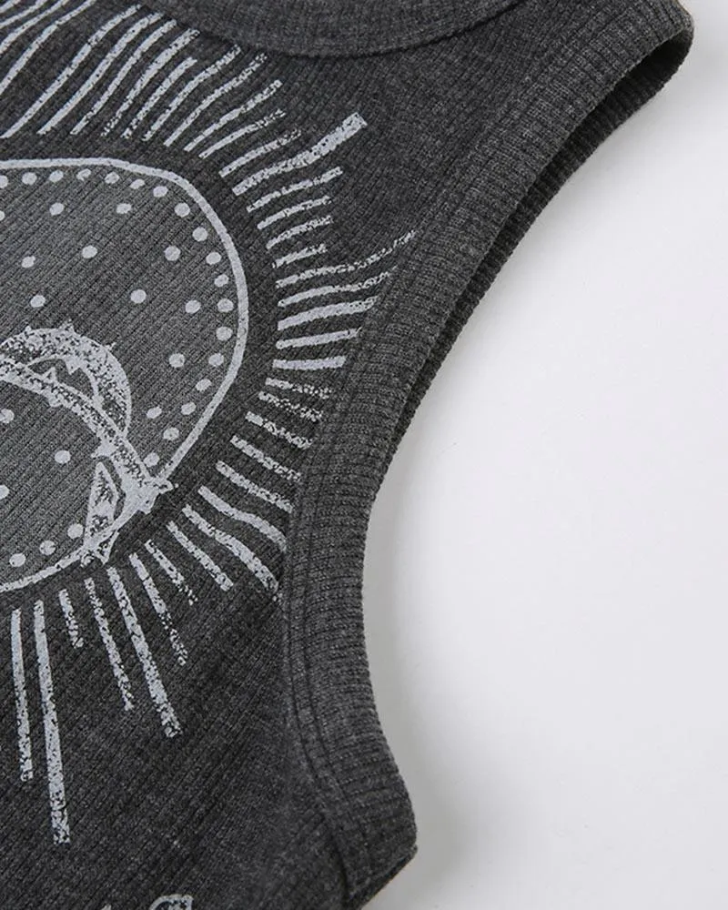 Orpheus Grunge Heart Tank Top