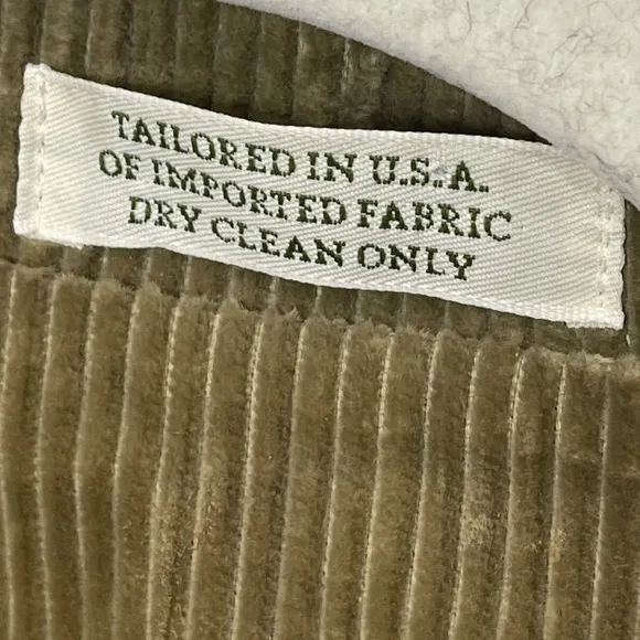 Orvis Women’s Tan Corduroy 100% Cotton Blazer Academia Classic Sport Jacket 14