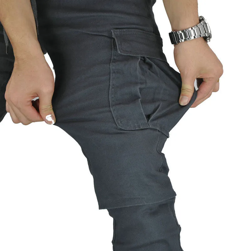 Outdoor Casual Multi-pocket Motorcycle Riding Men's Pants