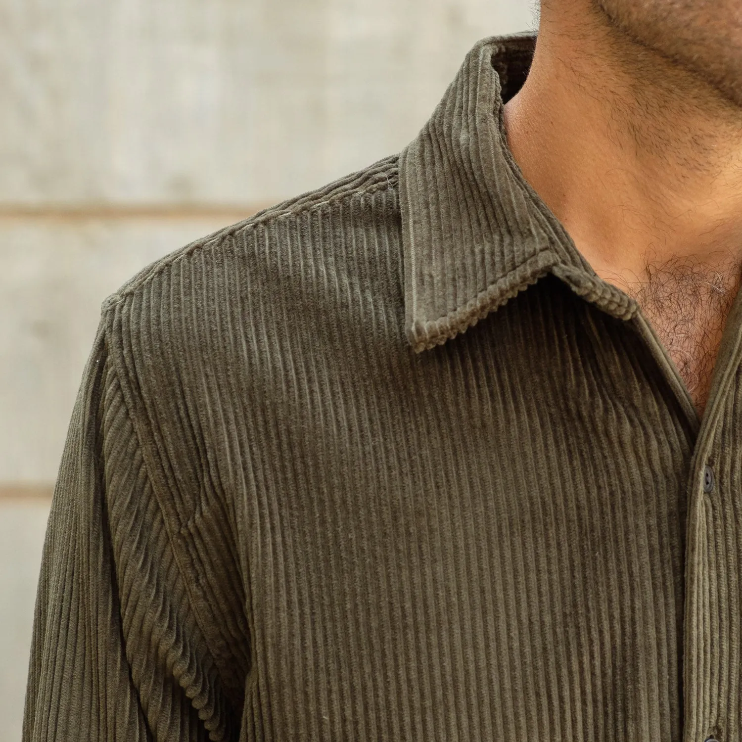 Oversized Shirt in Glade Cord
