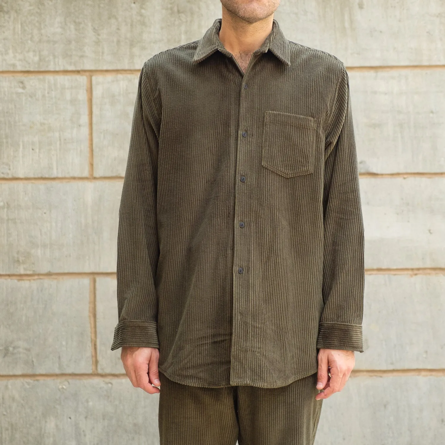 Oversized Shirt in Glade Cord