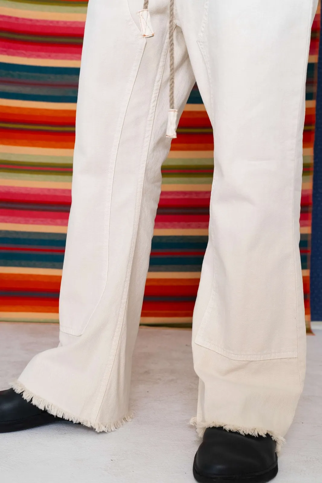 P75 Westerner Bell Bottoms Canvas Sunfaded Stone