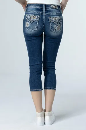 Paisley Peekaboo Capri