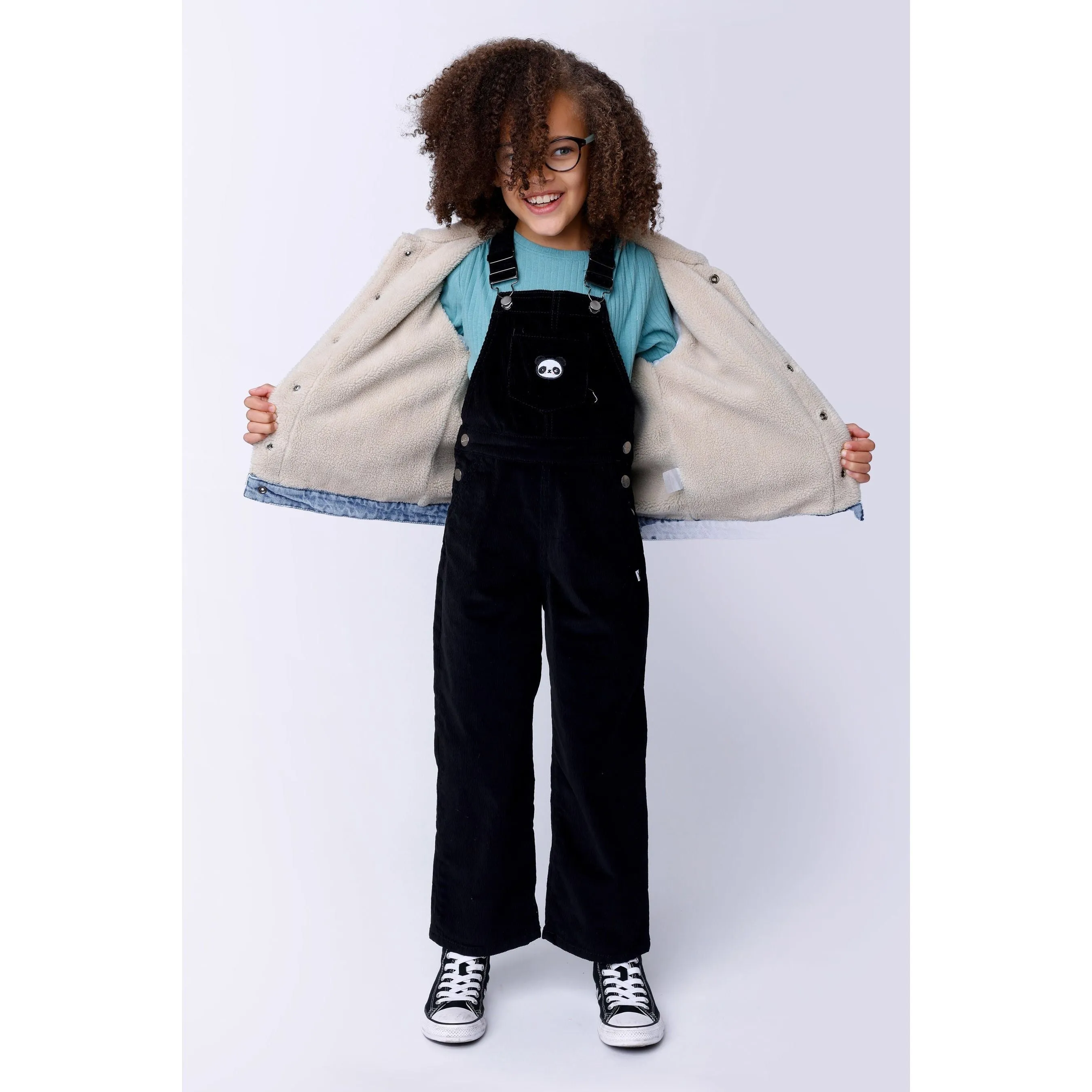 Panda Deluxe Cord Overalls