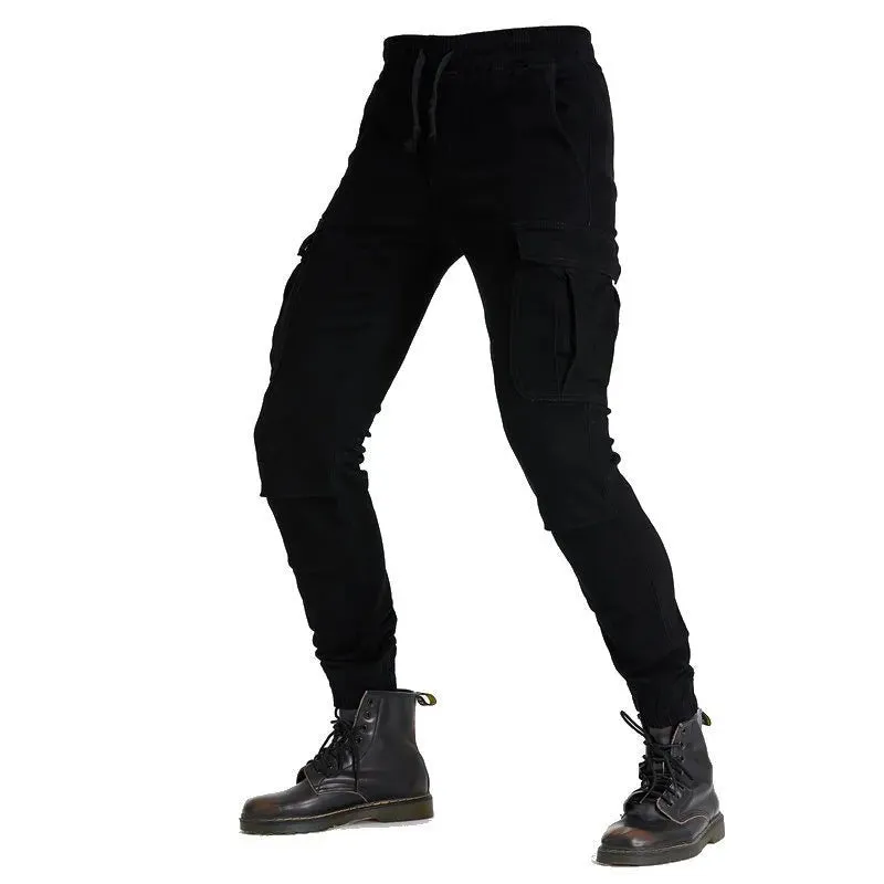 Pantalon moto cargo homme - Noir | UrbanGear™