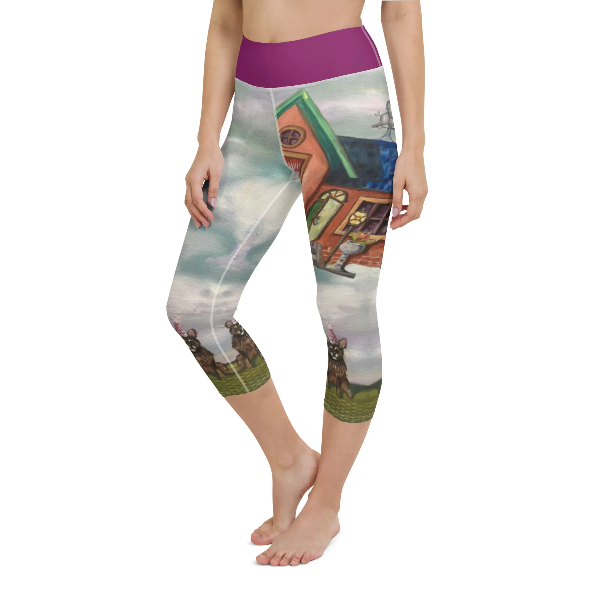 “Party is Over” Yoga Capri Leggings